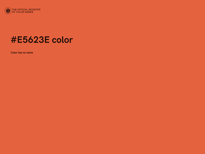 #E5623E color image