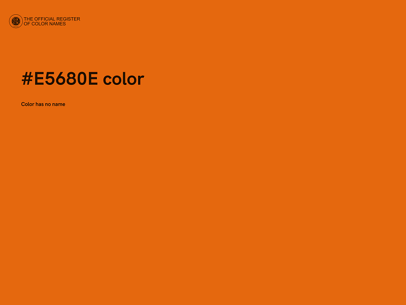 #E5680E color image