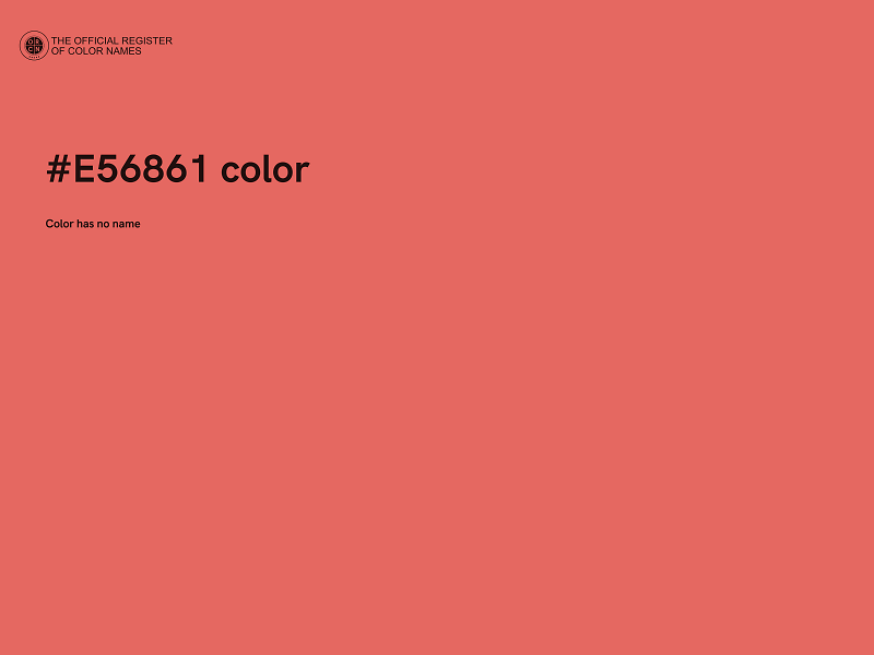 #E56861 color image