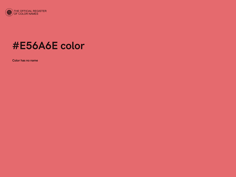 #E56A6E color image