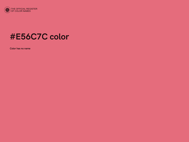 #E56C7C color image