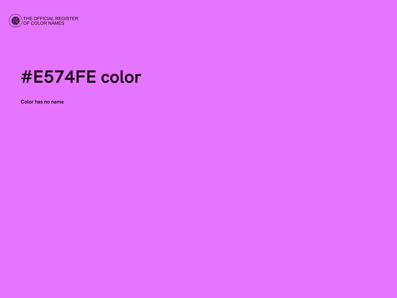 #E574FE color image