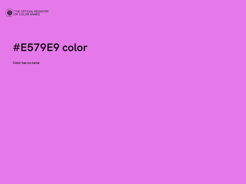 #E579E9 color image