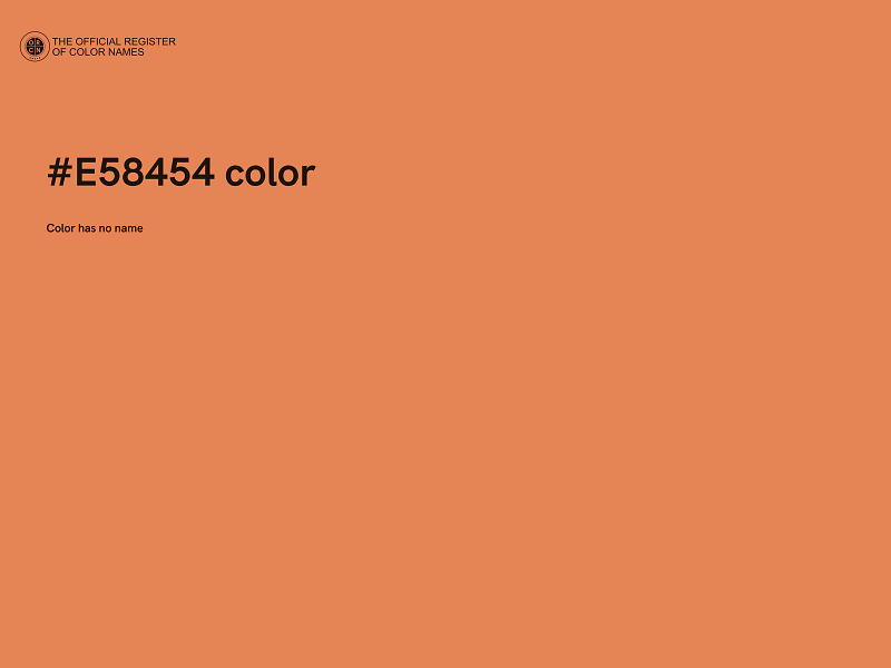 #E58454 color image