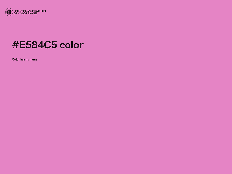 #E584C5 color image