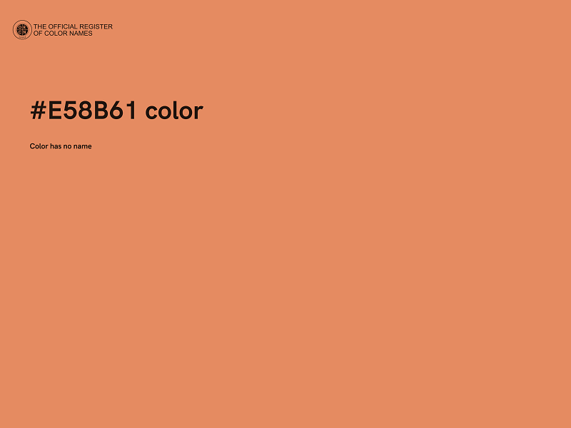 #E58B61 color image