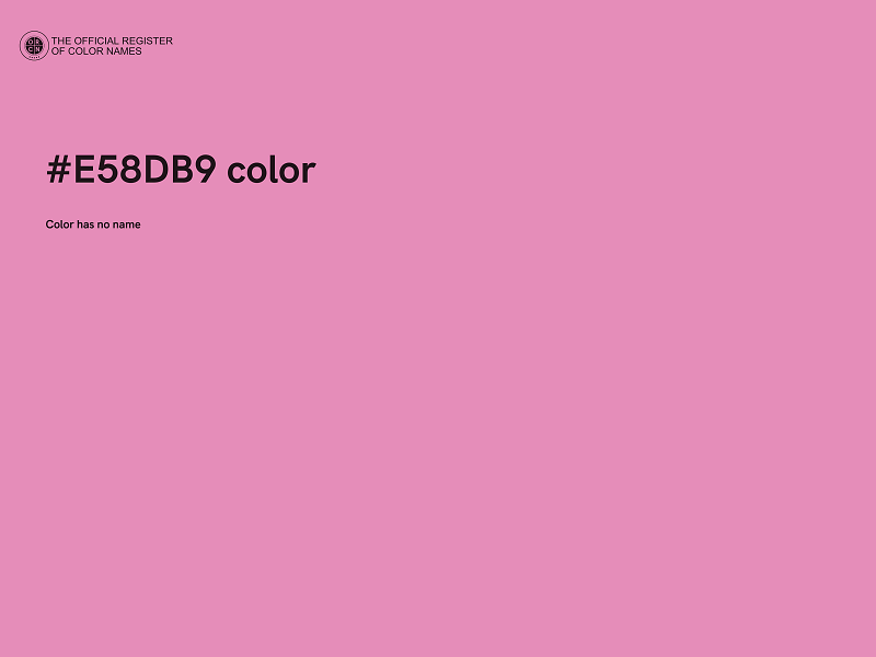 #E58DB9 color image