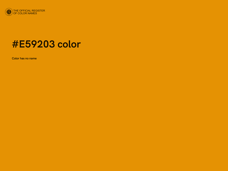 #E59203 color image