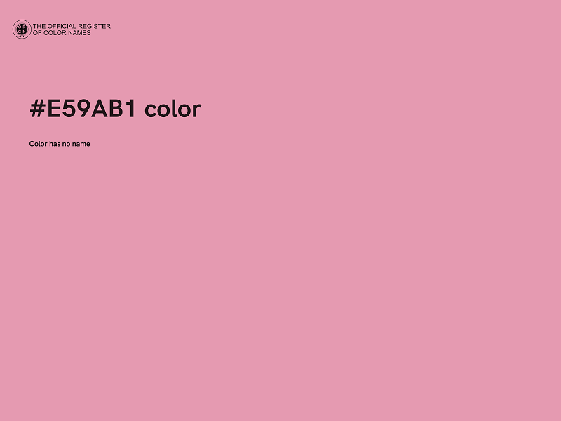 #E59AB1 color image