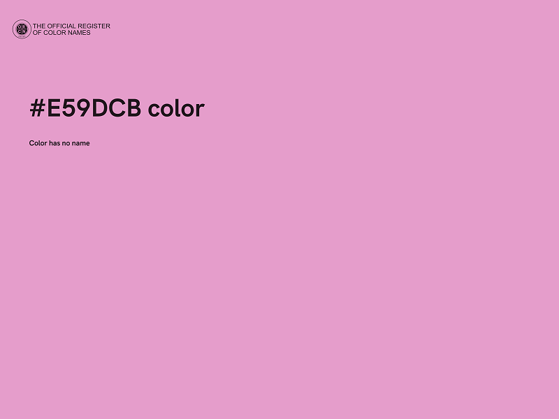 #E59DCB color image