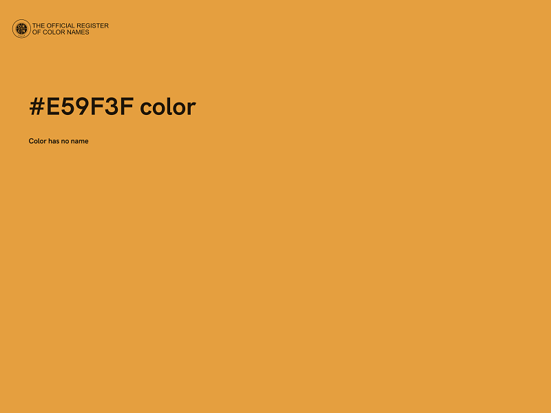 #E59F3F color image