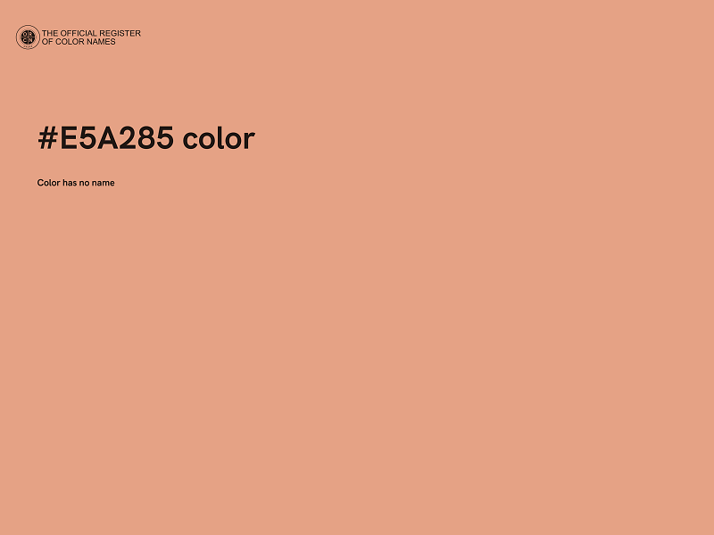 #E5A285 color image