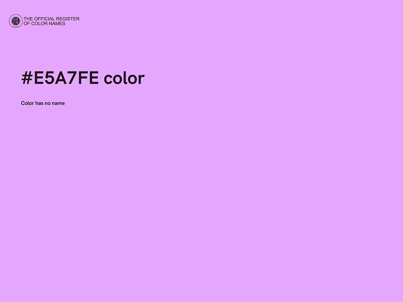 #E5A7FE color image