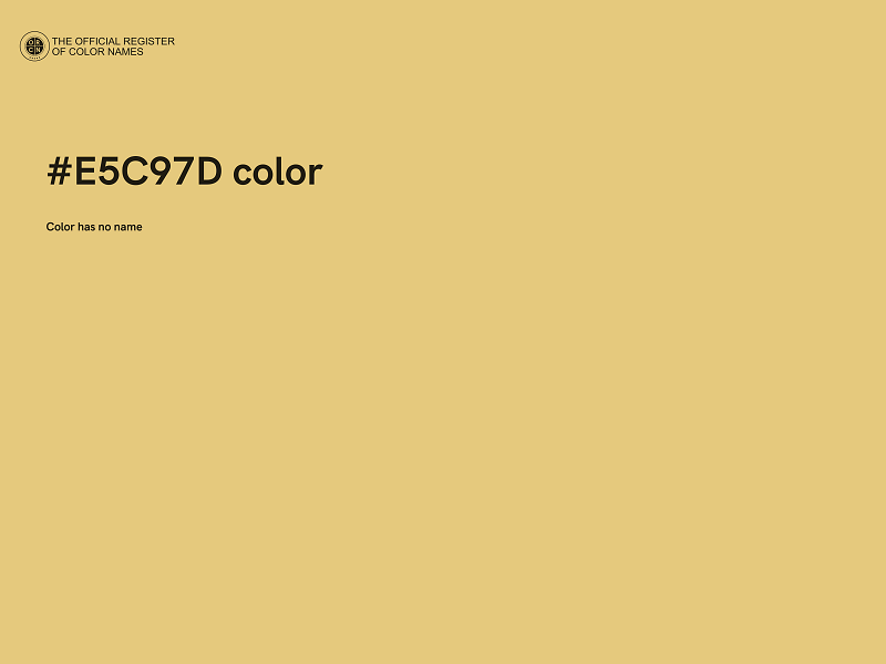 #E5C97D color image