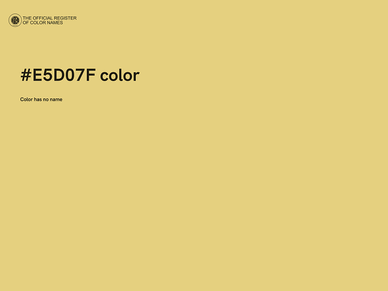 #E5D07F color image