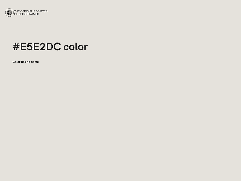 #E5E2DC color image