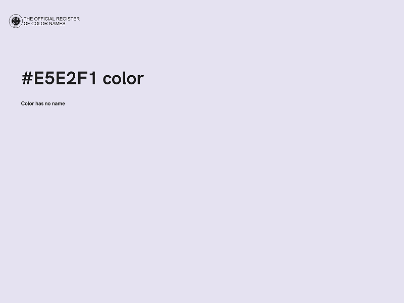 #E5E2F1 color image