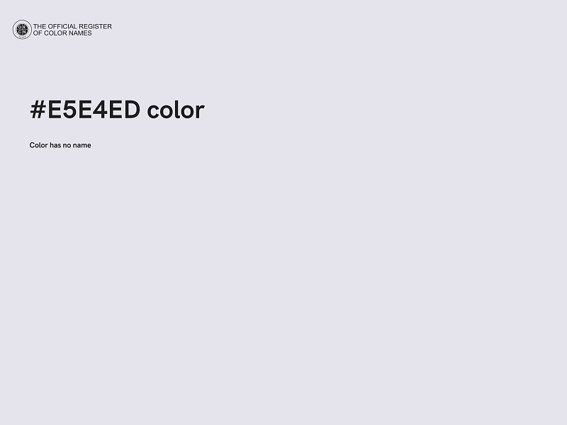 #E5E4ED color image