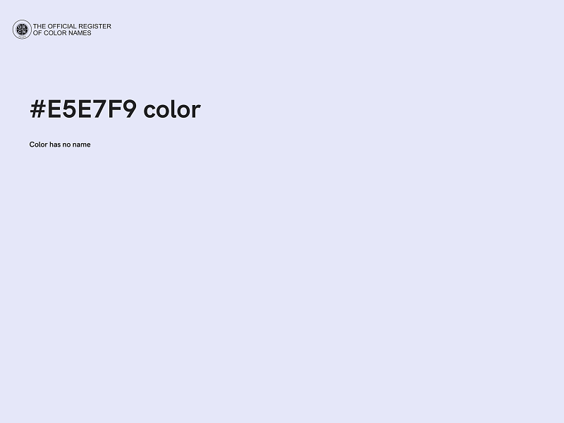 #E5E7F9 color image