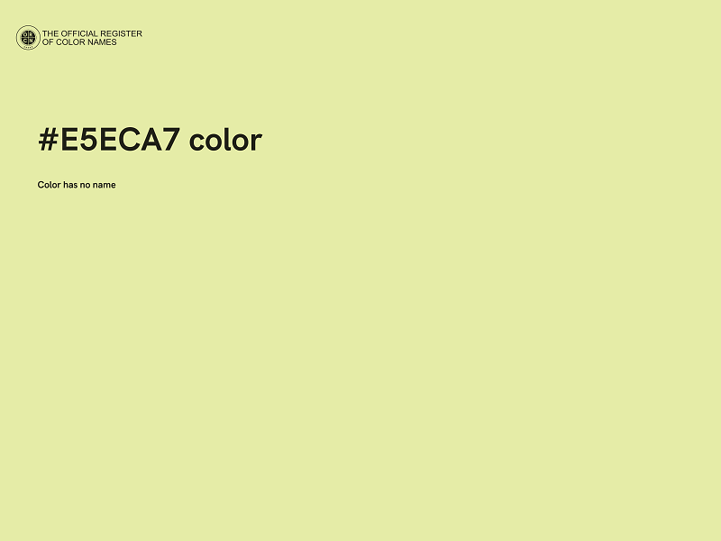 #E5ECA7 color image