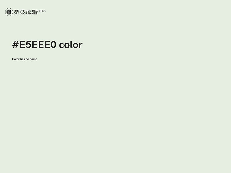 #E5EEE0 color image