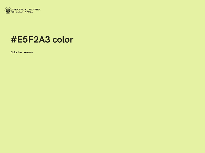 #E5F2A3 color image