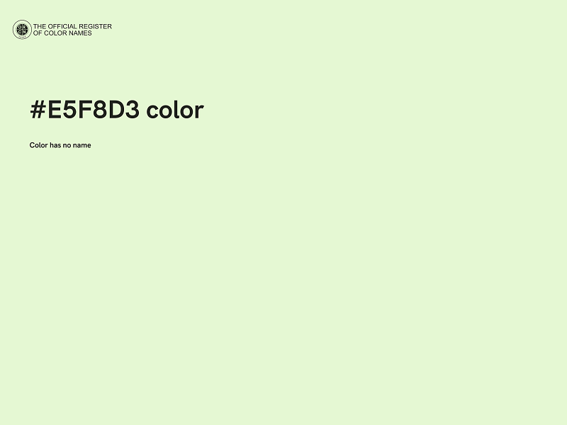 #E5F8D3 color image