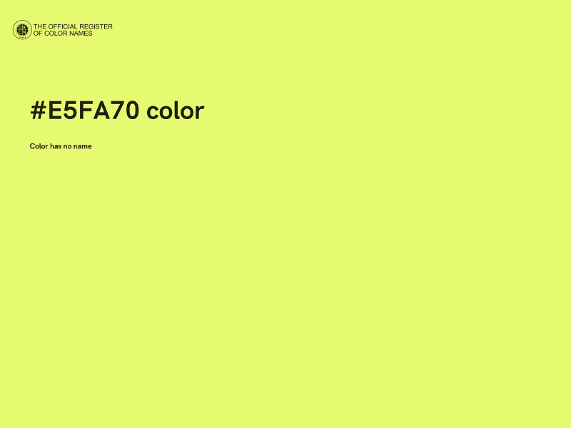 #E5FA70 color image