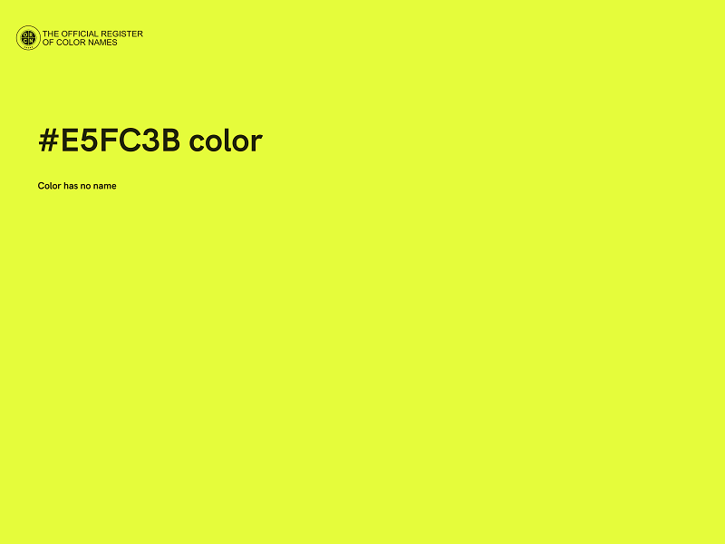 #E5FC3B color image