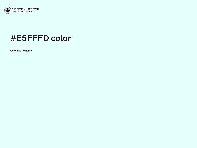 #E5FFFD color image