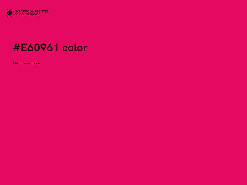 #E60961 color image