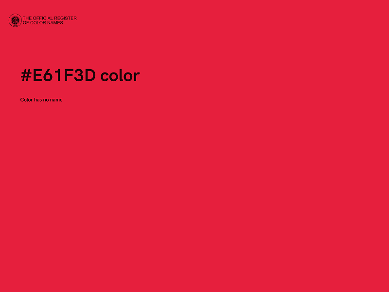 #E61F3D color image