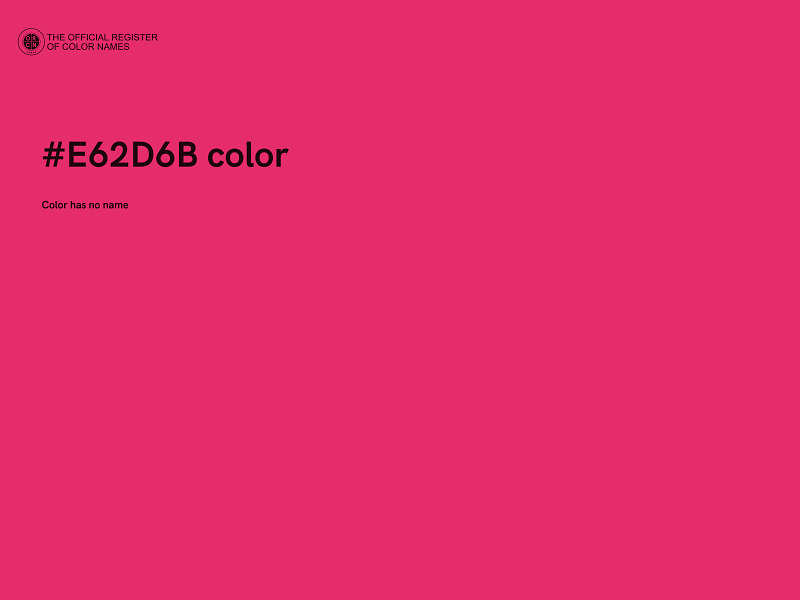 #E62D6B color image