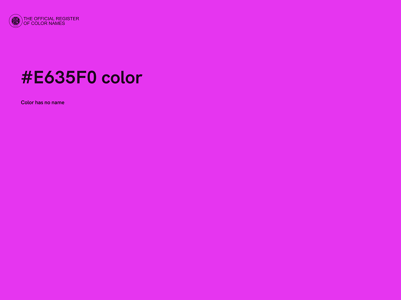 #E635F0 color image