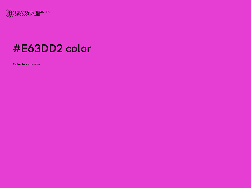 #E63DD2 color image