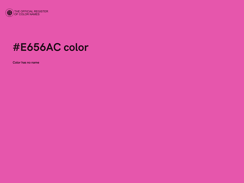 #E656AC color image