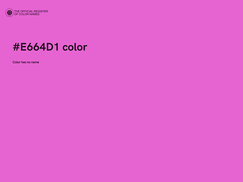 #E664D1 color image