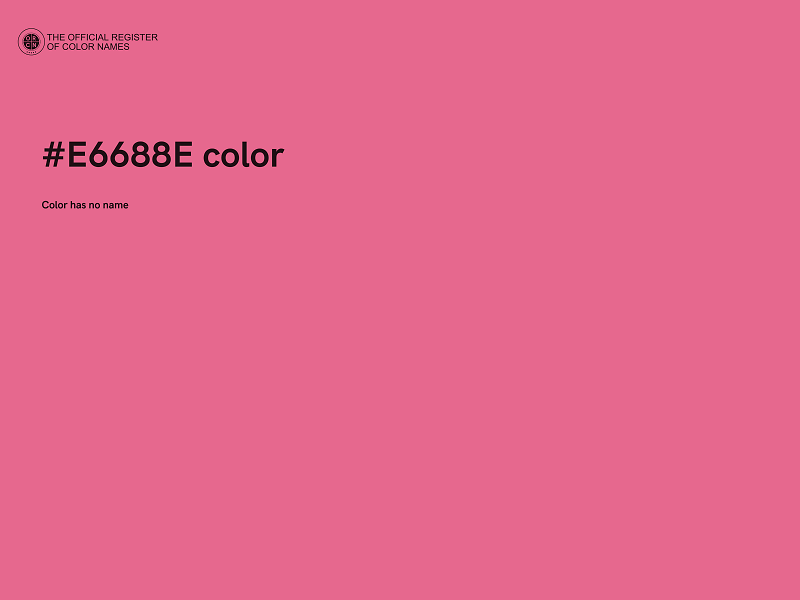 #E6688E color image