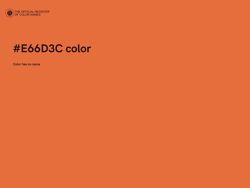 #E66D3C color image