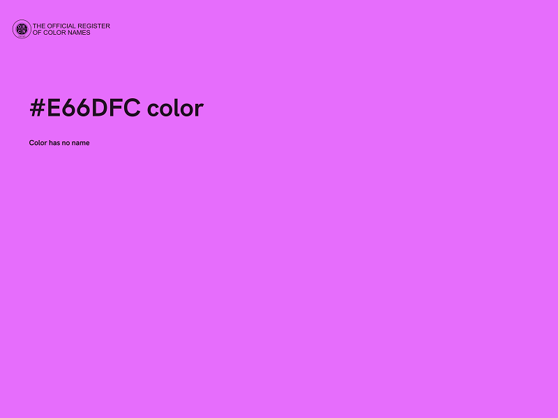 #E66DFC color image