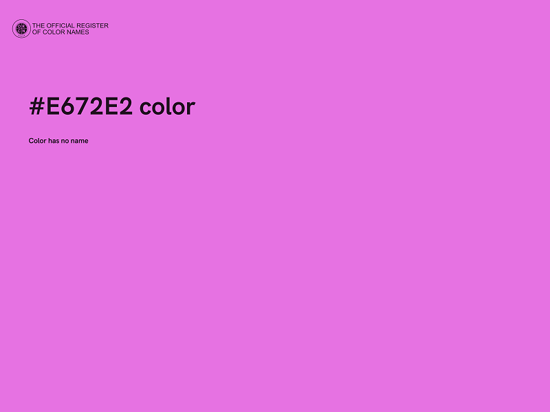 #E672E2 color image