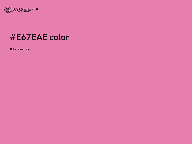 #E67EAE color image