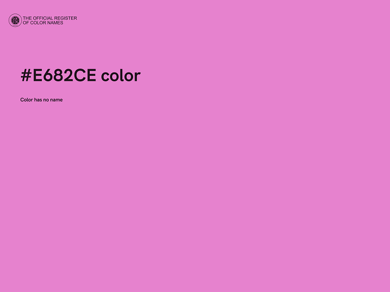 #E682CE color image