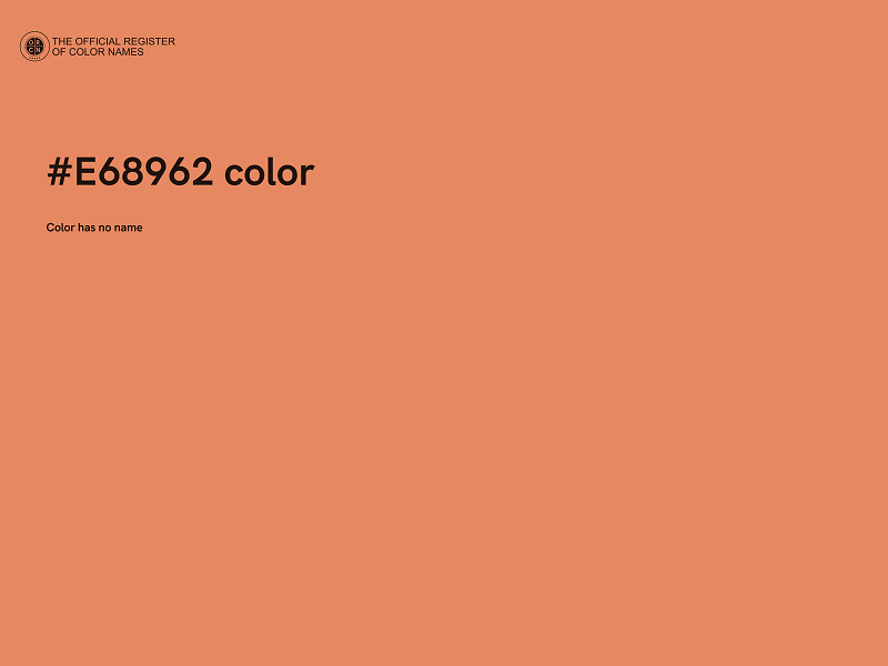 #E68962 color image