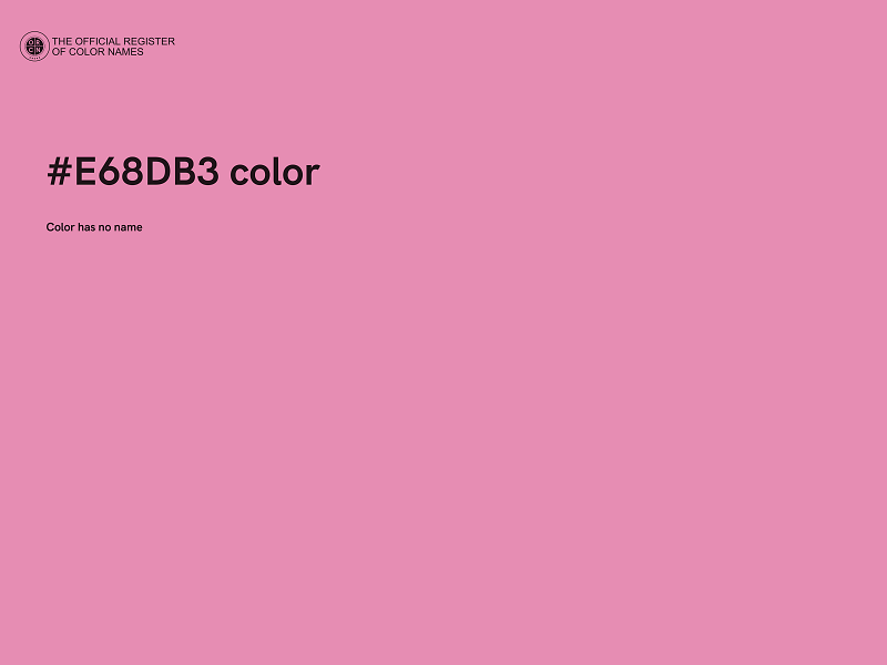 #E68DB3 color image