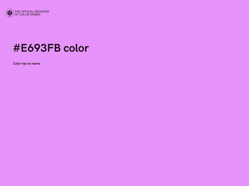 #E693FB color image