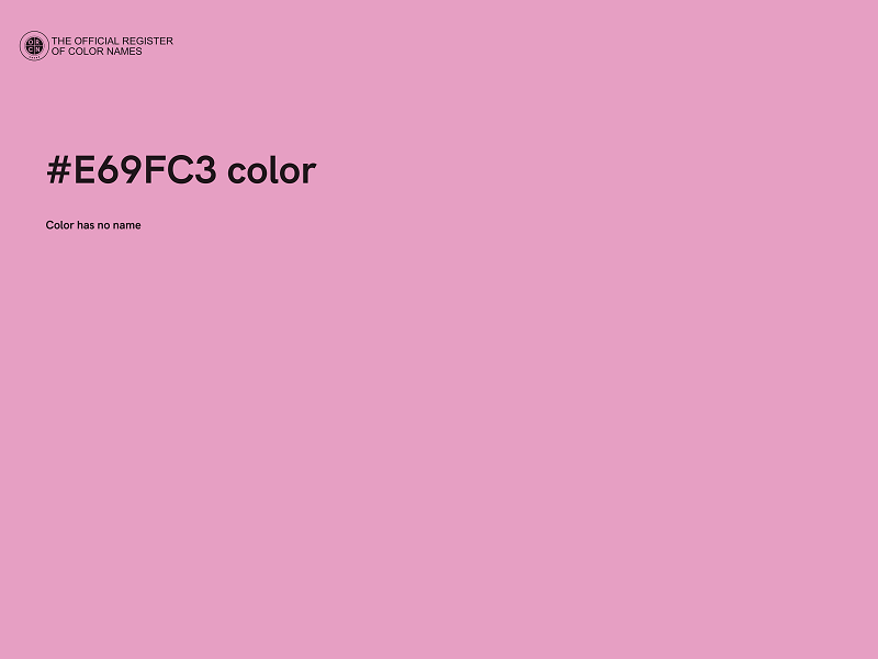 #E69FC3 color image