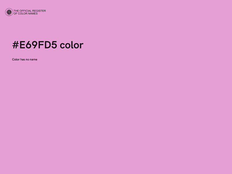 #E69FD5 color image