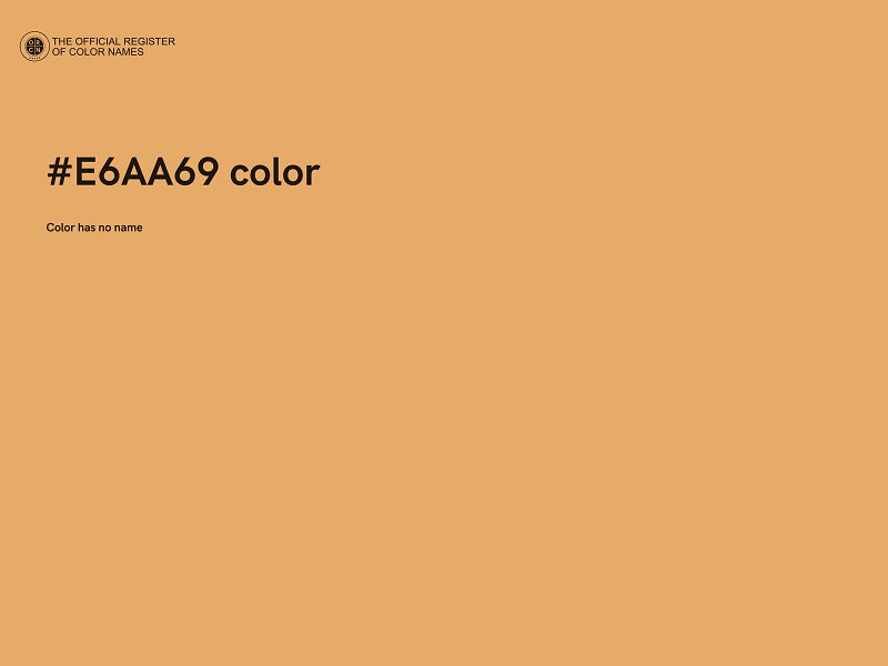 #E6AA69 color image