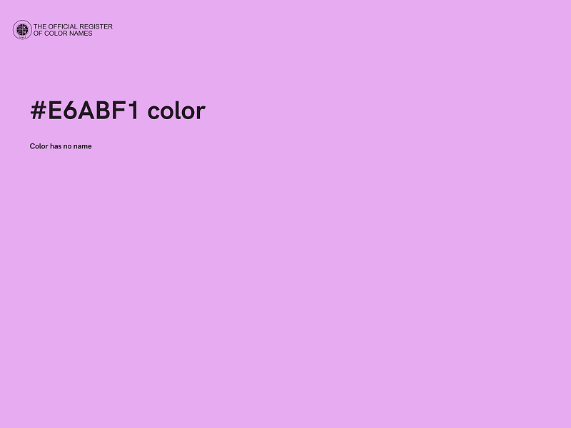 #E6ABF1 color image